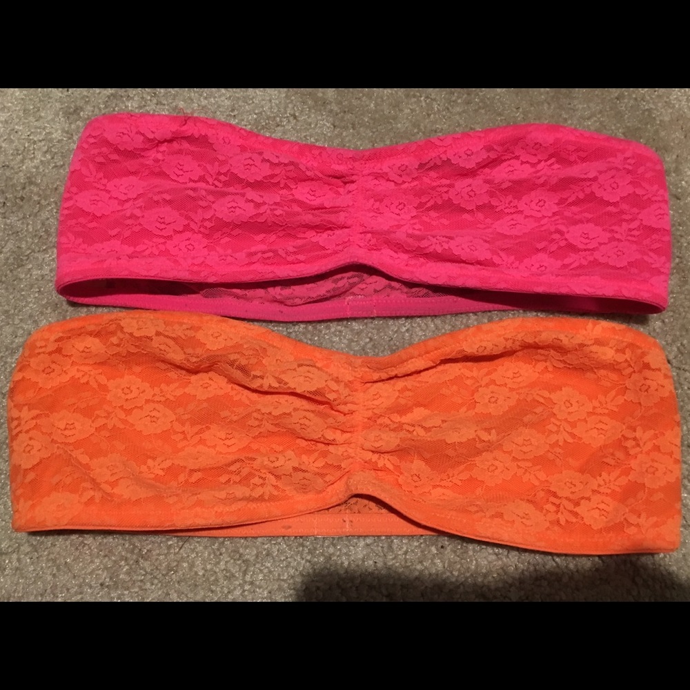 PINK lace bandeaus